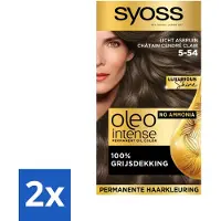 Syoss Oleo Intense - Haarverf - 5-54 - Licht Asbruin - 115ml x 2