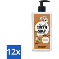 Marcel's Green Soap 12 x - Handzeep - Sandelhout & Kardemom - Voor dagelijks gebruik - 500 ml - Handzeep - Sandelhout - Kardemom - Natuurlijke Zeep - Biologische Zeep