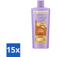 Andrélon 15 x – Shampoo – Oil & Care – 685 ml - Droog Haar - Pluis - Haar Verzorging - Haar Glans - Haar Voeding