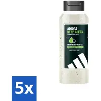 Adidas 5 x – Douchegel – Active Skin & Mind Deep Clean – 250 ml - Douchegel - Huid Reinigen - Exfoliatie - Vulkanische Steen - Hydraatatie