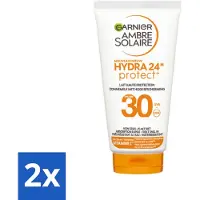 Garnier - Ambre Solaire - Zonnebrandcrème - Hydra 24H Protect - SPF 30 - Reisformaat - 50 ml - Voordeelverpakking - 2 stuks