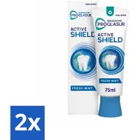 Sensodyne 2 x - Tandpasta - ProGlasur Active Shield - Fresh Mint - Frisse Munt - 75 ml - Tandpasta - Glazuurbescherming - Gevoelige Tanden - Gaatjes - Suikerzuren