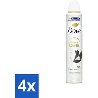 Dove 4 x Deodorant Spray - Invisible Dry - 200 ml - Deodorant - Antitranspirant - Onzichtbare Bescherming - 72 Uur Bescherming - Deodorant Spray