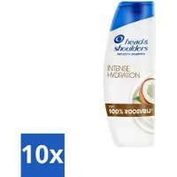 Head & shoulders 10 x - Shampoo - Intense Hydration - 100% Roosvrij - 300 ml - Anti-roos Shampoo - Roosvrij Shampoo - Hoofdoorzaak Roos - Hoofdhuidproblemen - Kokosolie Shampoo