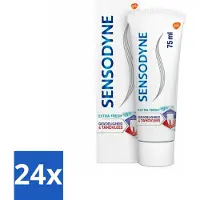 Sensodyne 24 x - Tandpasta - Gevoeligheid & Tandvlees - Extra Fresh - 75 ml - Tandpasta Gevoelige Tanden - Tandvleesproblemen - Tandplak - Gevoelige Tanden - Tandvleesverzorging