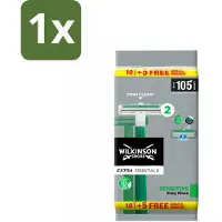 Wilkinson 1 x - Wegwerpscheermesjes - Extra Essential 2 Sensitive - Zacht - 15 mesjes - Wegwerpscheermesje - Scheermesje - Scheerresultaat - Huidgevoelig - Scheren
