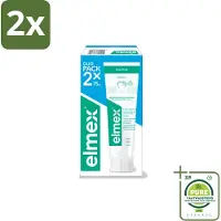 Elmex - Tandpasta - Sensitive Duopack - Gevoelige Tanden - 2 x 75 ml - Voordeelverpakking - 2 stuks - Tandpasta gevoelige tanden - Tandplak verwijderen