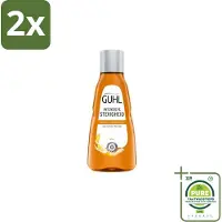 Guhl - Shampoo Mini - Intensieve Stevigheid - 50 ml - Voordeelverpakking - 2 stuks - Haarversterkend shampoo - Shampoo voor dun haar