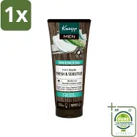 Kneipp 1 x - Shampoo & Douche - Men - Fresh & Sensitive - Voor gevoelige en droge huid - 200 ml - Douchegel - Mannenhuid - Gevoelige Huid - Droge Huid - Verzorging