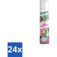 Batiste 24 x - Pink Pineapple - Droogshampoo - Friszoete Geur - Verfrist en Geeft Volume - 200ml - Droogshampoo - Haarverfrisser - - Pink Pineapple - Tropische Geur