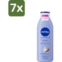 Nivea - Smooth Body Milk - Sheaboter - 72 uur Hydratatie - Voor Droge Huid - 250 ml - Bulkverpakking - 7 stuks