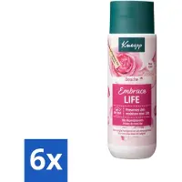 Kneipp 6 x - Douchegel - Embrace Life - 200 ml - Douchegel - Rozengeur - Hydraterend - Verzorgend - Vegan