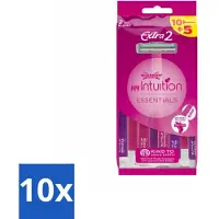Wilkinson Sword 10 x Wilkinson - Wegwerpscheermesjes - Extra 2 Beauty - Extra Comfort - 15 mesjes - Wegwerpscheermesjes - Scheermesje Vrouw - Scheermesje Voor Vrouwen - Wegwerpmesje - Scheerbeurt Vrouw