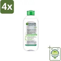 Garnier - SkinActive - Micellair Reinigingswater - Vette Huid - Verzachtend & Reinigend - 400 ml - Voordeelverpakking - 4 stuks - Micellair reinigingswater - Reiniging gezicht
