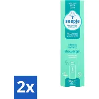 Seepje 2 x - Douchegel - Duurzaam & Handig - Eikenmos en Neroli - Navulling - 38 gr - Douchegel Navulling - Duurzame Douchegel - Biologische Douchegel - Eikenmos Douchegel - Neroli Douchegel