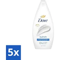 Dove 5 x Douchecrème - Hydrate - 450 ml - Douchegel - Hydraterende Douchegel - Zachte Huid - Droge Huid Verzachten - Mild Reinigen