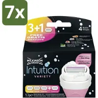 Wilkinson Sword - Navulmesjes - Intuition 2-in-1 Variety - Diverse Gevoelige Huidtypes - 4 mesjes - Bulkverpakking - 7 stuks