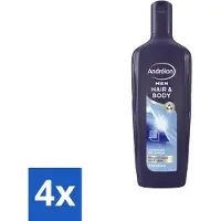 Unilever 4 x - Men - Hair & Body - Shampoo - 300 ml - Mannen Shampoo - 2-in-1 Shampoo - Douchegel - Eucalyptus - Aloë Vera