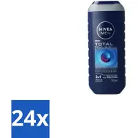 Nivea 24 x MEN - Douchegel - Total Relax - 250 ml - Douchegel - Ontspanning - Gezicht - Haar - Lichaam
