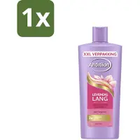 Andrélon 1 x – Shampoo – Levendig Lang – 685 ml - Lang Haar Verzorging - Sterk Haar Shampoo - Biotine Shampoo - Haar Versterken - Beschadigd Haar Repareren