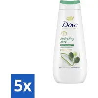 Dove Douchecrème - Hydrating Care - Aloe Vera - 400 ml - Bulkverpakking - 5 stuks