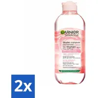 Garnier 2 x - SkinActive - Micellair Reinigingswater - Rozenwater - Stralende Huid - 400 ml - Micellair Water - Reinigingswater - Rozenwater - Stralende Huid - Gevoelige Huid