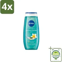 Nivea - Douchegel - Hawaii Bloem & Olie - Verzorgend & Verfrissend - 250 ml - Voordeelverpakking - 4 stuks - douchegel - Douchegel Hawaii
