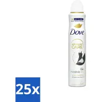 Dove 25 x Deodorant Spray - Invisible Dry - 200 ml - Deodorant Spray - Anti-transpirant - Zweetvermindering - Onzichtbare Bescherming - Geur