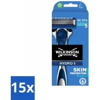 Wilkinson Sword 15 x Wilkinson - Navulmesjes - Hydro 5 Skin Protection Scheermes Regular - Comfortabel - 1 mesje - Scheermesje - Hydro 5 - Huidbescherming - Scherpe Mesjes - Comfortabel Scheren