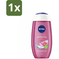 Nivea 1 x - Douchegel - Waterlelie & Olie - Verfrissende Huid - 250 ml - Douchegel Waterlelie - Verzorgende Douchegel - Huid Verzorging - Hydraterende Douchegel - Olieparels