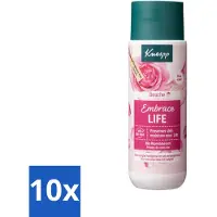 Kneipp 10 x - Douchegel - Embrace Life - 200 ml - Douchegel Vrouwelijk - Roze Geur - Hydraterend - Huidverzorging - Rozenextract