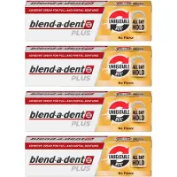 Blend-a-dent Plus Unbeatable - Hechtlijm voor protheses - Sterk, smaakloos, 4-pack