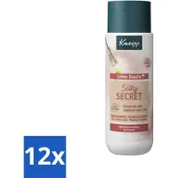 Kneipp 12 x - Douchecrème - Silky Secret - 200 ml - Douchecrème - Zijdezachte Huid - Natuurlijke Ingrediënten - Melkproteïnen - Zijdeboombloesem