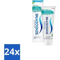 Sensodyne 24 x - Tandpasta - Deep Clean Gel - Grondige Reiniging - 75 ml - Tandpasta Voor Gevoelige Tanden - Gevoelige Tanden - Diepe Reiniging - Fluoride Tandpasta - Tandplak Verwijderen