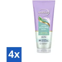 Andrélon 4 x – Shampoo Scrub – Kokos Volume Boost – 200 ml - Haarkleur - Haartype - Haargewicht - Haartype - Haartype