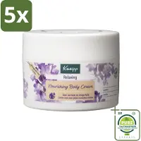 Kneipp 5 x - Body crème - Relaxing - Lavendel - Rustgevende geur - 200 ml - Grootverpakking - Ontspanning - Bodycrème - Lavendel - Verzorging - Hydrateren