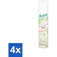 Batiste 4 x - Nude - Droogshampoo - Frisse Look - Volume en Textuur - 200ml - Droogshampoo - - Nude - Fris Haar - Natuurlijke Droogshampoo