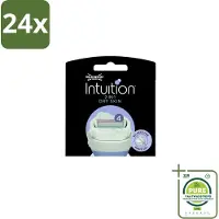 Wilkinson Sword - Navulmesjes - Intuition Mesjes Dry Skin - Verzachtend - 3 mesjes - Voordeelverpakking - 24 stuks - Scheermesjes - Droge huid