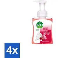 Dettol 4 x - Foam Handzeep - Rozen & Kersenbloesem - Zacht Mouse - 250 ml - Antibacteriële Handzeep - Schuimende Handzeep - Rozen Geur - Kersenbloesem Geur - Zachte Handzeep