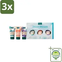 Kneipp 3 x - Shower Moments Geschenkset - Grootverpakking - Douchegel - Cadeauset - - Natuurlijke Geuren - Etherische Oliën
