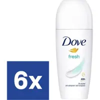 Dove Deo Roll On Fresh - 6 x 50 ml