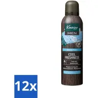 Kneipp 12 x - Douche schuim - Men Cool Freshness - Frisse geur - 200 ml - Douche Foam - Mannen - Verfrissend - Munt - Jojoba