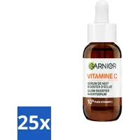 Garnier 25 x - SkinActive - Nachtserum - Anti-Pigmentvlekken - 10% Vitamine C & Hyaluronzuur - 30 ml - Nachtserum - Vitamine C - Anti-Pigmentvlekken - Huidverheldering - Huidherstel