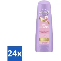 Andrélon 24 x – Conditioner – Extra Glans – 200 ml - Glans - Haar Verzorging - Zijde-extract - Vitamine C - Zacht Haar
