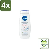 Nivea - Douchecrème - Beschermend - Langdurig Gezond Huidgevoel - 250 ml - Voordeelverpakking - 4 stuks - Douchecrème -