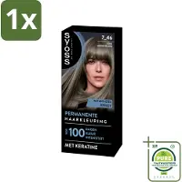 Syoss 1 x - Coloration 7-46 Cool Middenblond - Haarverf - Grijsdekking - Vermindert Haarbreuk - Permanente Haarkleuring - Haarkleur - Grijsdekking - Keratine - Haarmasker