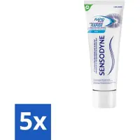 Sensodyne 5 x - Tandpasta - Rapid Relief Whitening - Snelle Gevoeligheidsverlichting - 75 ml - Gevoelige Tanden - Snelle Verlichting - Tandpasta - Witte Tanden - Gevoeligheid Verlichting