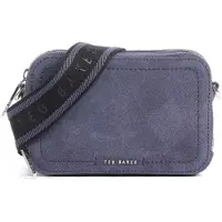 Ted Baker Leren schoudertas Shayann Webbing Suede Crossbody Camera Bag Dark - Blue donkerblauw
