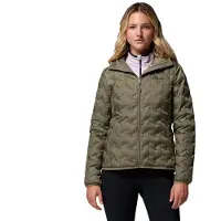 Columbia - Women's Delta Ridge II Down Hooded Jacket - Donsjack L, olijfgroen