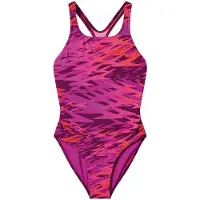 Speedo Hyperboom Splice Endurance Pro sportbadpak - roze/oranje Dames Polyester - maat 164